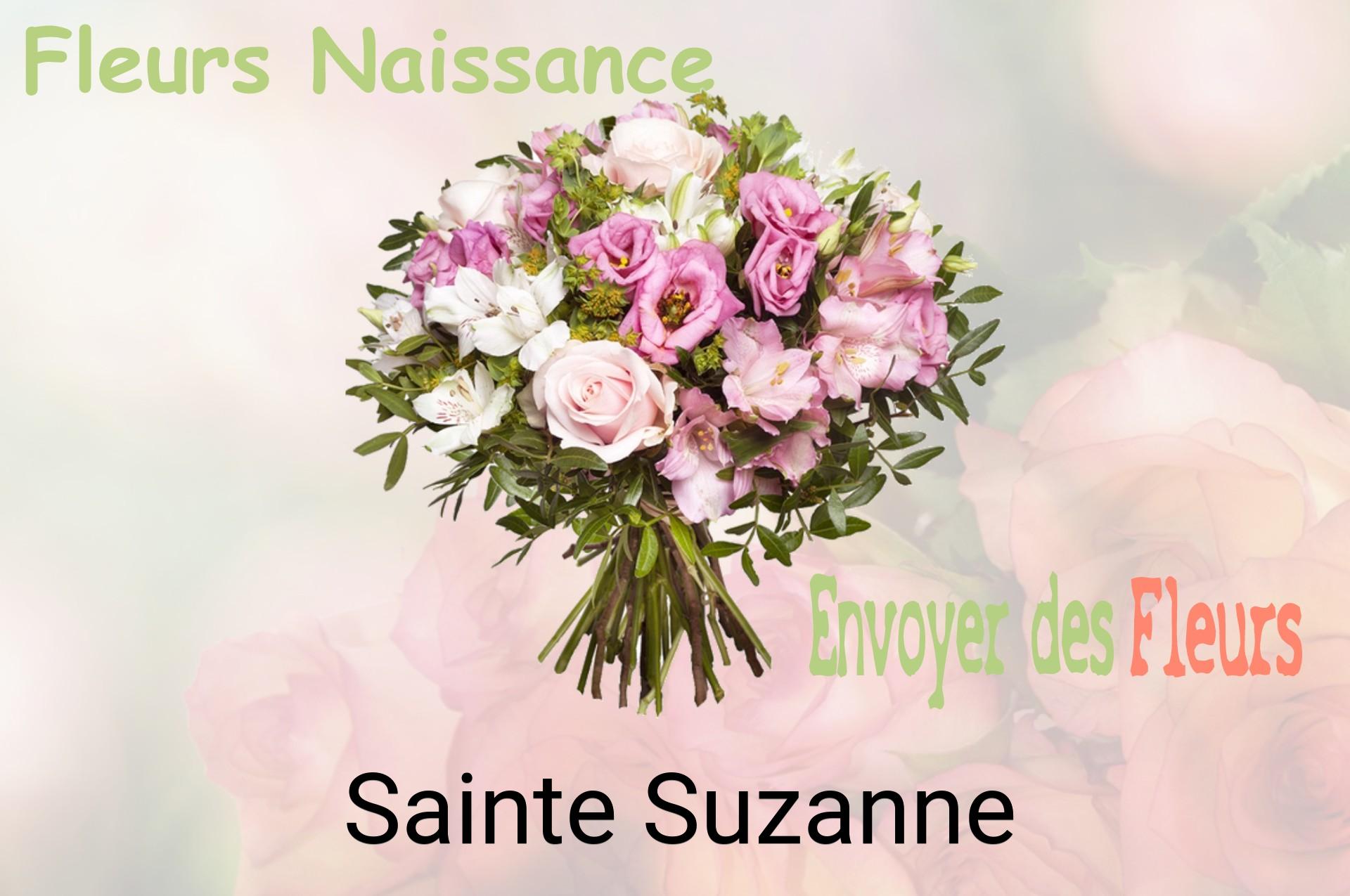 Bouquet de fleurs de naissance livré à Sainte-Suzanne
