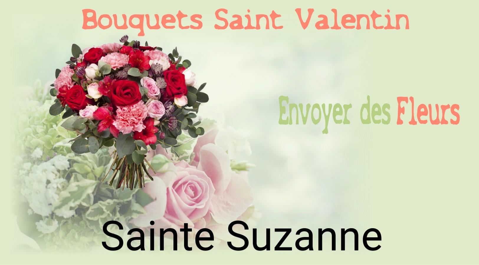Roses de Saint-Valentin livrées à Sainte-Suzanne